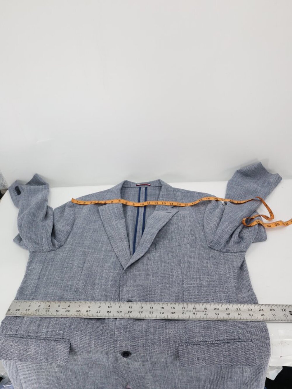 Tommy Hilfiger Sport Coat Men 48R Single Breasted Two Button unstructured summer - Picture 8 of 12